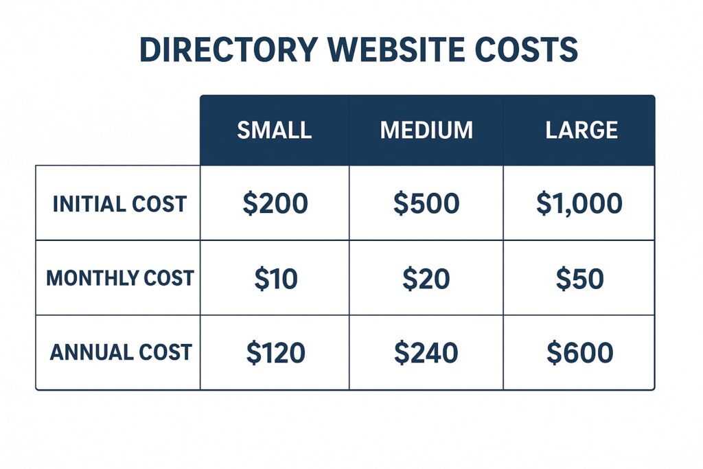 How Much Is It to Host a Directory Website